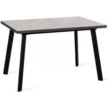 Стол обеденный DikLine HB140 Black (хромикс), белый