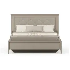 Кровать двуспальная BRW Classic LOZ160х200 подъемный механизм, с мягким элементом Глиняный серый 160х200 см
