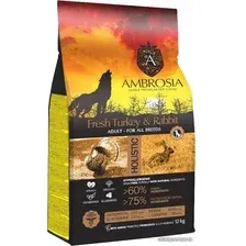 Сухой корм для собак Ambrosia Adult All Breeds Fresh Turkey & Rabbit (для всех пород с индейкой и кроликом) 12 кг