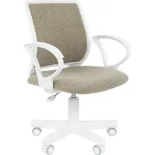 Компьютерное кресло CHAIRMAN Kids 112 (белый, велюр олива)