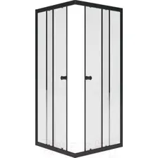 Душевой уголок Метакам Universal Black 90x90 KKS_013568 (прозрачное стекло)