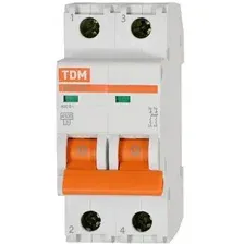 Выключатель автоматический TDM Electric ВА 47-29 2Р 20А (В) 4.5кА SQ0206-0027