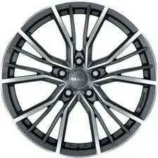 Литой диск MAK Union 21x9.5" 5x112мм DIA 66.45мм ET 25мм Gun Met-Mirror Face
