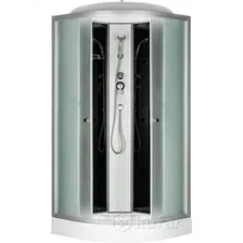 Душевая кабина Saniteco BST-180B (80x80, черный/матовое стекло)