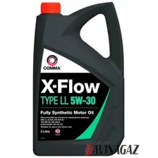 Масло моторное синтетическое - COMMA 5W30 X-FLOW TYPE LL 5л
