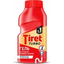 Средство для устранения засоров Tiret Турбо-гель (200мл)