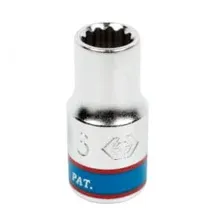 Головка торцевая двенадцатигранная 1/4" 6 мм KING TONY 233006M