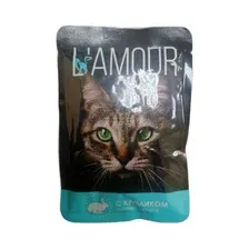 Влажный корм для кошек LAMOUR кролик в соусе пауч 75 г (4620031676751)