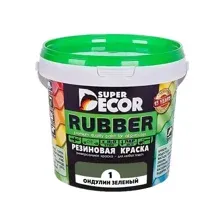 Краска резиновая SUPER DECOR 01 Ондулин зеленый, 1кг
