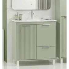 Brevita Тумба с умывальником Risacca Pistachio 80 RIS-06080-0842Я+B-OND080-01 (фисташковый)