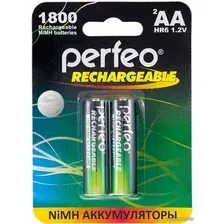 Аккумулятор Perfeo AA1800mAh/2BL 2 шт