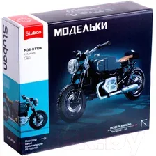 Конструктор инерционный Sluban Модельки. Ретро мотоцикл / M38-B1134 (191эл)