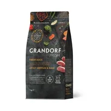 Сухой корм для собак Grandorf Fresh Adult Medium & Maxi (с уткой и бататом) 1 кг