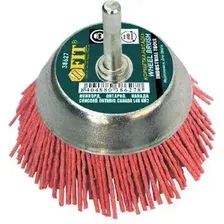 Корщетка-чашка нейлоновая со штифтом 75 мм 38627 FIT TOOLS