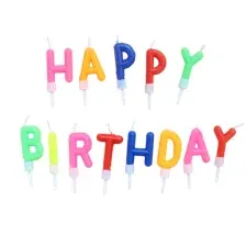 Набор свечей для торта S.G. Home Happy Birthday SG-CC-HBC (разноцветный)