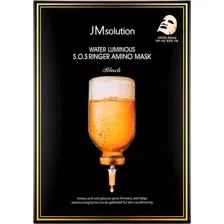 Маска для лица тканевая JMsolution Water Luminous S.O.S Ringer Amino Mask Plus Black (30мл)