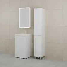 Тумба под умывальник Symbolite Батлер Люкс Plus 1 ящик (белый глянец)