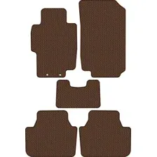 Комплект ковриков для авто Alicosta Honda Accord VII (седан / CL7, CL9) 2002 - 2008 (коричневый, сота)
