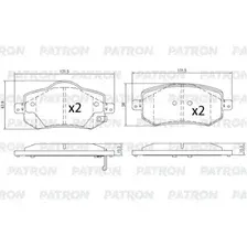 Тормозные колодки дисковые передняя ось PATRON PBP347
