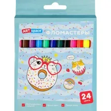 Фломастеры ArtSpace Кот-сластена WP24_27022 (24 цв)