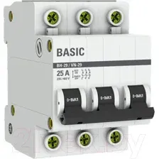 Выключатель нагрузки EKF Basic 3P 25А ВН-29 / SL29-3-25-bas