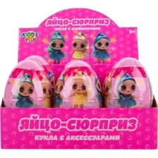 Игровой набор KiddiePlay Яйцо-сюрприз с куколкой 42617