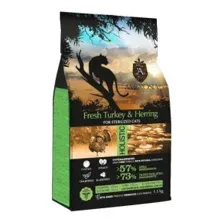 Корм сухой AMBROSIA GRAIN FREE для стерилизованных кошек, индейка, сельдь, 1,5 кг