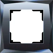Рамка для выключателей и розеток Werkel Diamant WL08-Frame-01 / A029843 (черный)