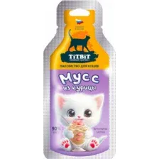 Лакомство для кошек TiTBiT Мусс из курицы / 1325 (15г)