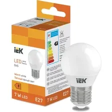 Светодиодная лампочка IEK LED Globe G45 600lm 3000K E27