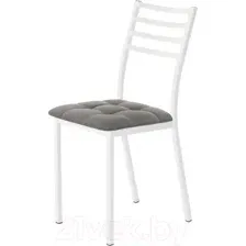 Стул AMC Comfort 4К6.5 (кожзам графит/белый)