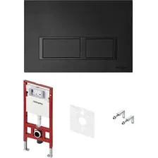Инсталляция для унитаза TECEspring S401204 (с кнопкой смыва, черный матовый)