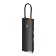 USB-хаб Baseus Lite Series 6-Port Type-C HUB Docking Station / WKQX050101 (черный)