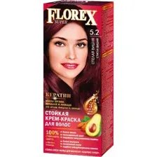 Крем-краска Florex Super, 5.2, спелая вишня