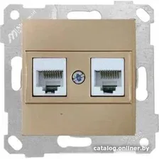 Розетка компьютерная Mutlusan Rita 2200-138-0185 (золото доре)