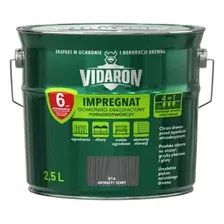Пропитка защитно-декоративная VIDARON Impregnat V16 Серый антрацит 2,5 л
