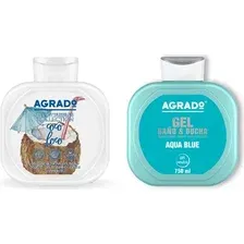 Набор косметики для тела Agrado Гель для душа Aqua Blue+Гель для душа Coco Loco (2x750мл)