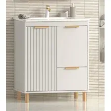 Brevita Тумба с умывальником Risacca Crema 70 RIS-06070-0342Я+B-OND070-01 (серый кашемир)
