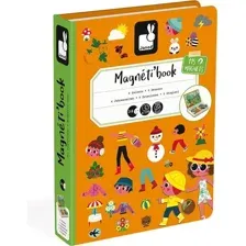 Развивающая игра Janod Книга-игра Времена года Магнитная J02721