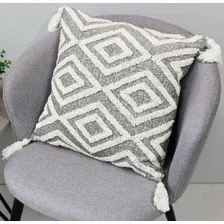 Чехол на подушку Matex Tufted ALEX-022 (молочный/серый)