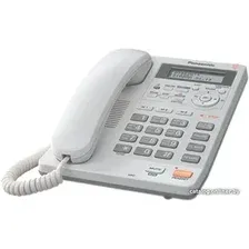 Проводной телефон Panasonic KX-TS2570RUW (белый)