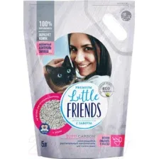 Наполнитель для туалета Little Friends Tofu Carbon 5 л