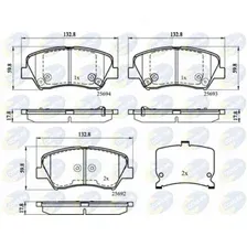 Комплект тормозных колодок, дисковый тормоз COMLINE CBP32152