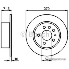 Тормозной диск Bosch 0986478199