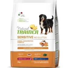 Сухой корм для собак Trainer Для средних и крупных пород с чувствит. пищеварением с лососем 3 кг