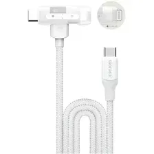 Кабель Momax DL56W 1-Link Flow Duo USB Type-C - Lightning/USB Type-C (1.5 м, белый)