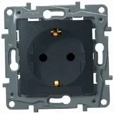Розетка Legrand Etika 672622 (антрацит)