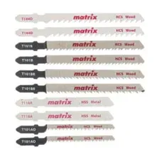Набор пилок для лобзика универсальный (10 шт.) T-SET1003 Matrix 78247