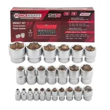FORCEKRAFT - Головки 1/4'', 1/2'', набор 25пр. / FK-50121I