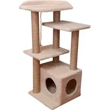 Комплекс для кошек Cat House Акация 1.00 (джут бежевый)